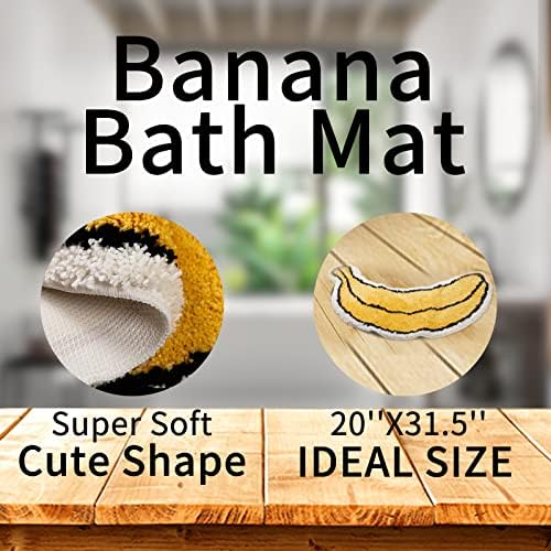 Cute Banana Shape Non-Slip Bath Rug for Kids