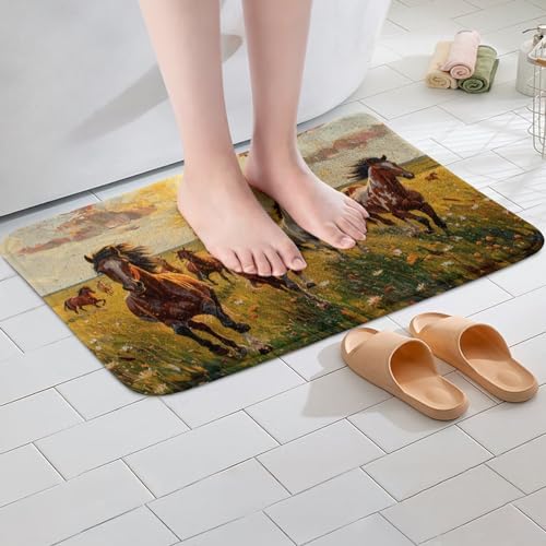 Erosebridal Farmhouse Animal Bath Mat Kids 20x32