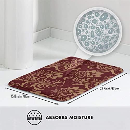 MZERSE Washable Bath Mat with Memory Foam