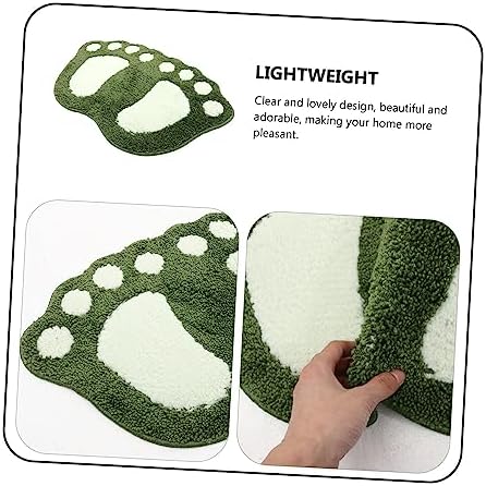 Ciieeo Anti-Slip Bath Mat with Footprint Design
