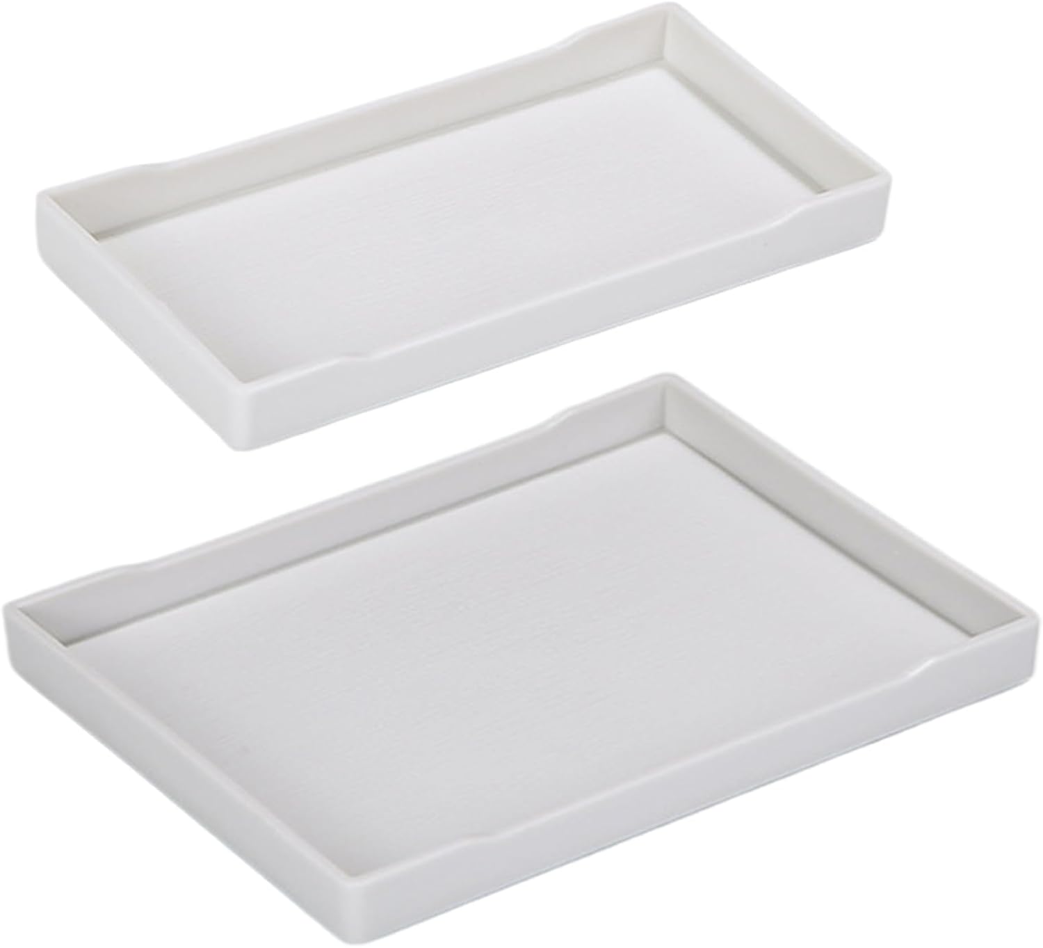 WANYISHUN 2-in-1 Bathroom Tray - Small Medium White