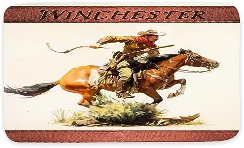 JAWO Winchester Bath Rug with Cowboy Design
