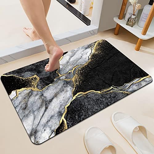 DJSOK Bath Mat Rug 16x24 Non-Slip Quick Drying