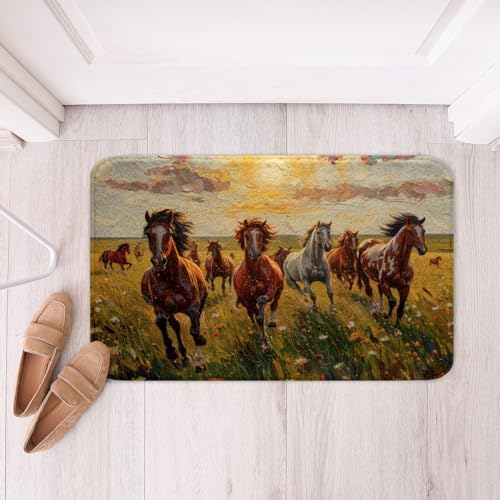 Erosebridal Farmhouse Animal Bath Mat Kids 20x32