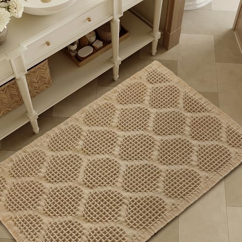 Non Slip Waffle Bath Mat Ultra Soft Quick Dry 18x30