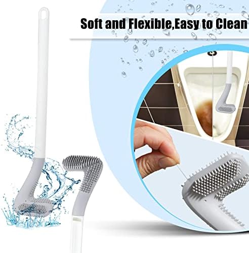 Homgaty Golf Head Toilet Brush 360 Clean Wall Mounted 2 Pack