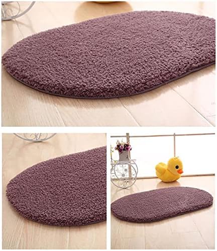 Gooddyiyukey 27x18 Bathroom Rug Set Non-Slip Shaggy Plush