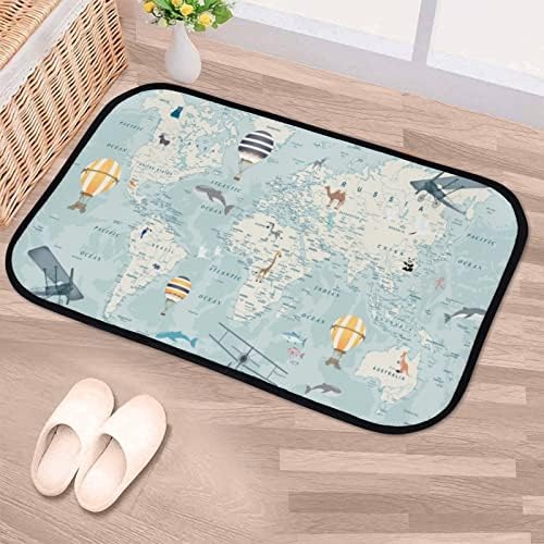 Hapuxt Bath Mat with Memory Foam Non-Slip 36x24 Inch