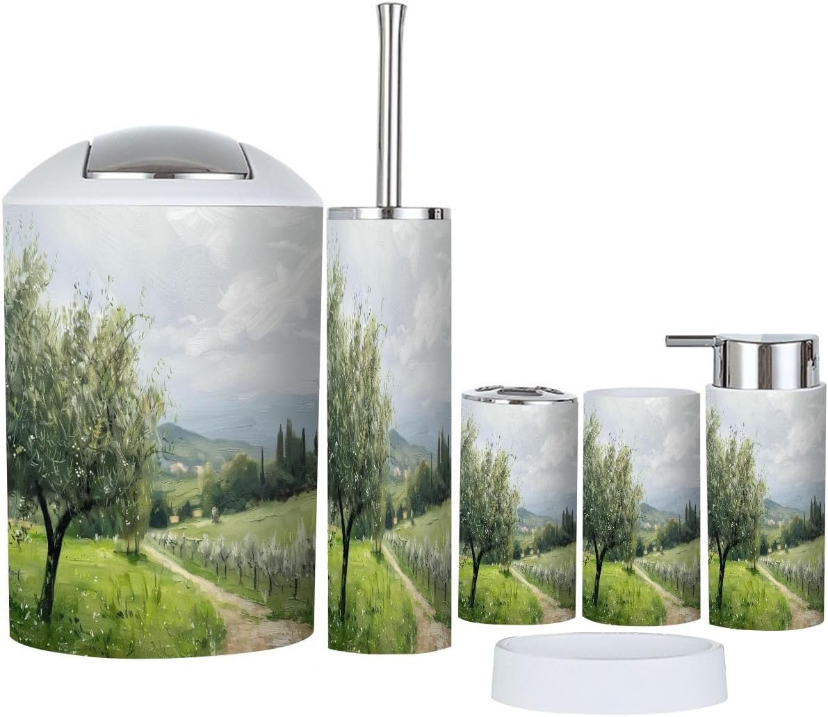 TRANQDEHOM Bathroom Accessory Set 6 Piece 1