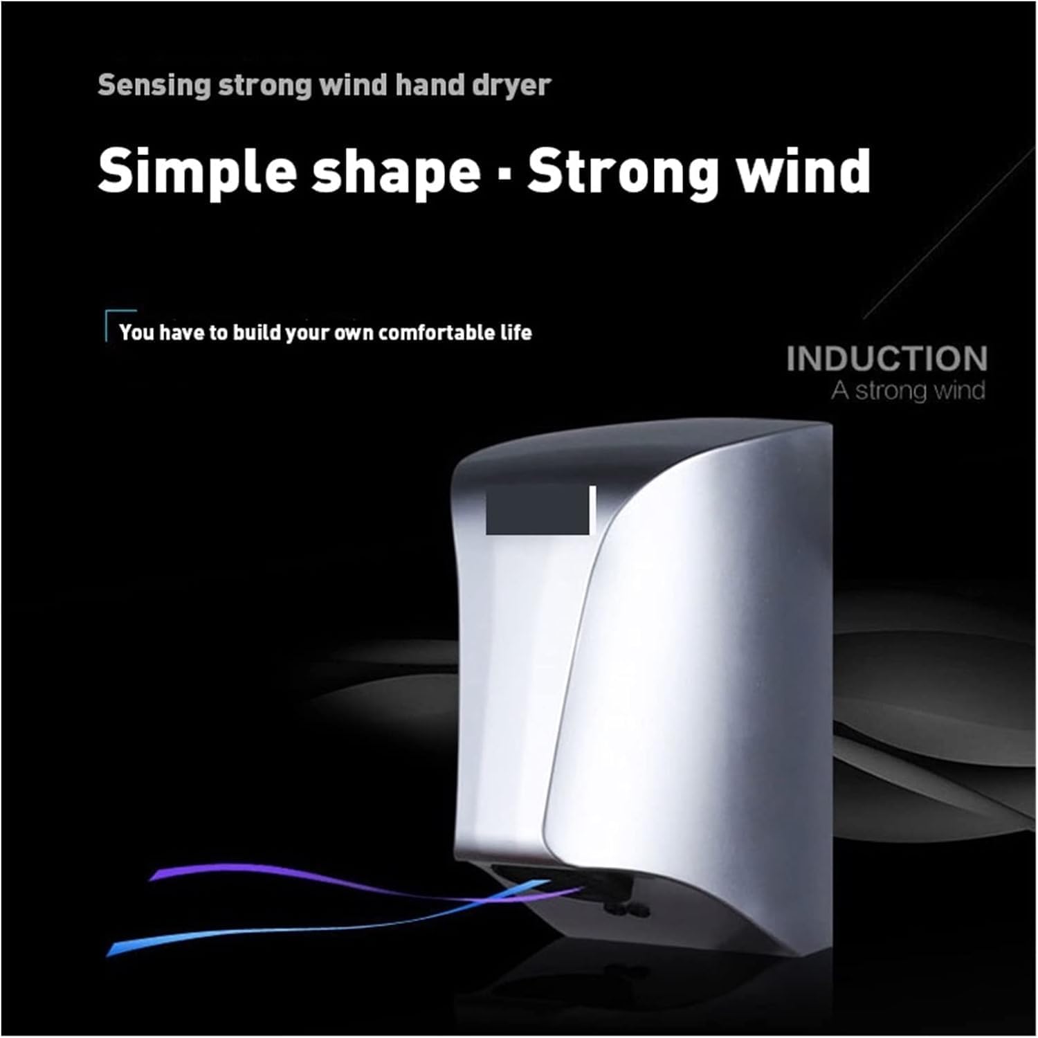Commercial Hand Dryer with Induction Sensor Silver