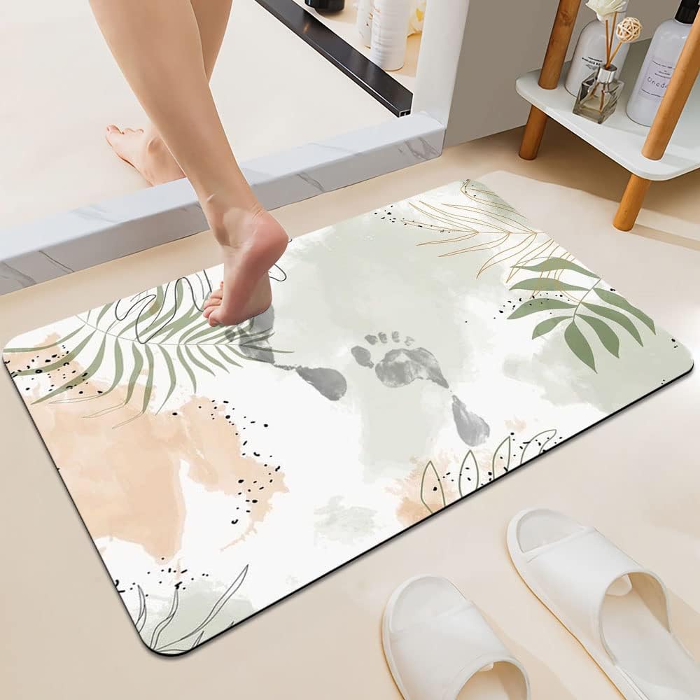 DJSOK Bath Mat Rug - Non-Slip Quick Drying 16x24 Rectangle
