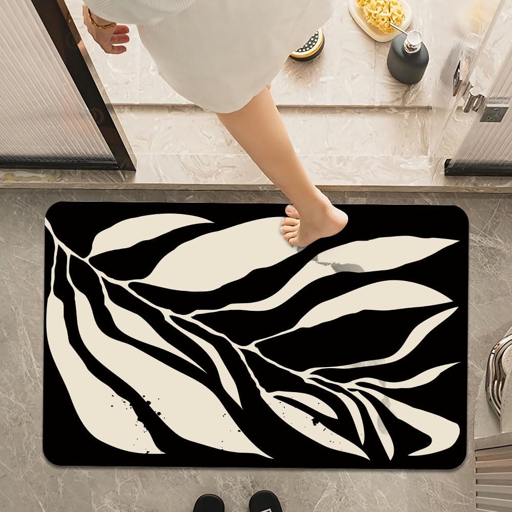 DJSOK Bath Mat Rug - Non-Slip Absorbent 16x24 Inch