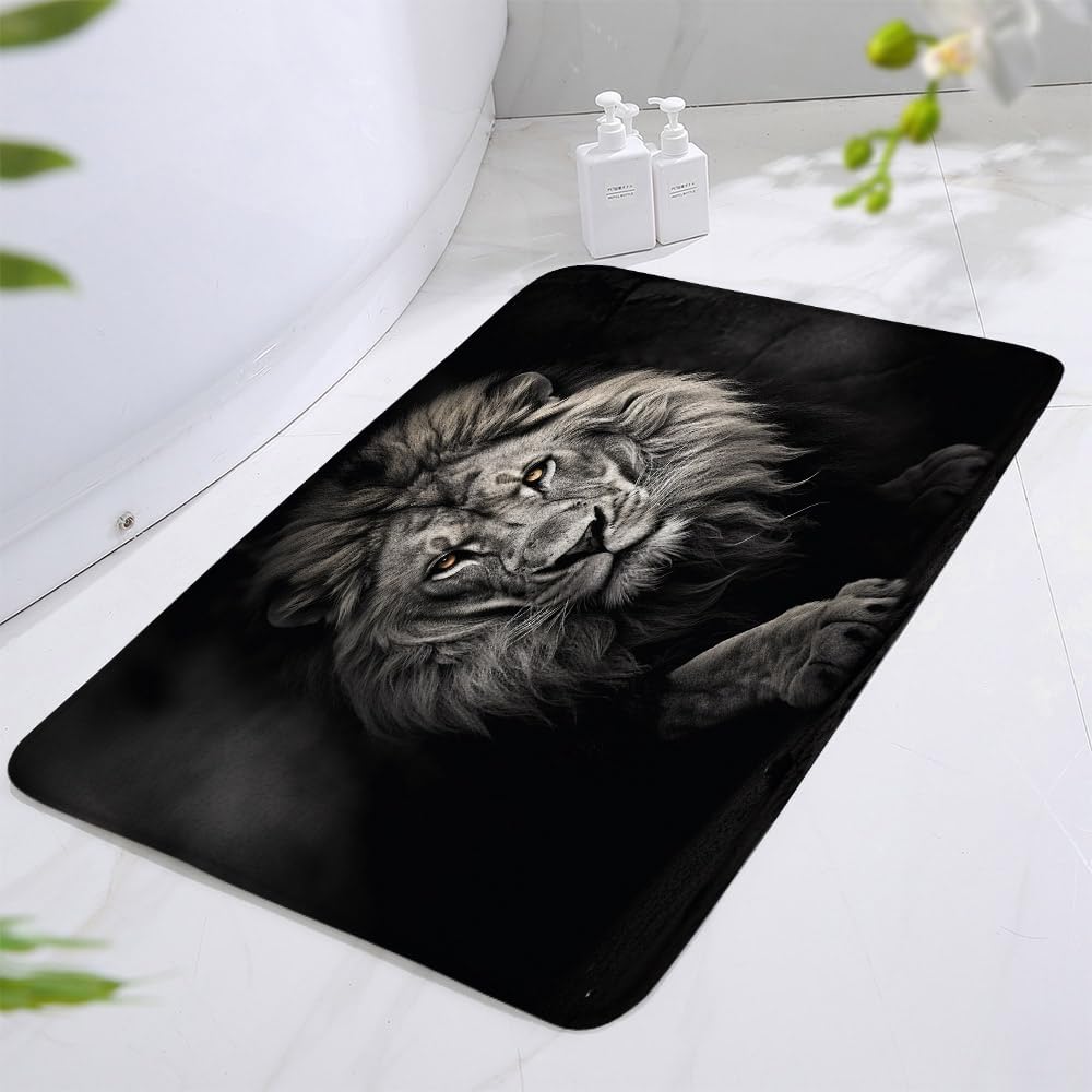 ZZYSKS Vintage Lion Bath Mat 178x295 Inch