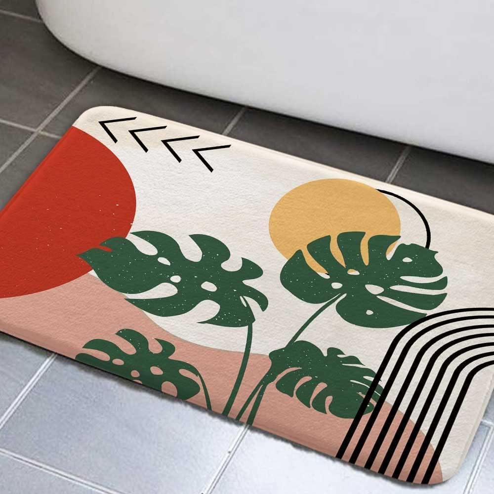 DYNH Boho Bath Mat 17x29 Non-Slip