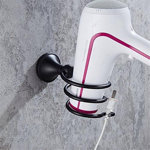 Black Alloy Bathroom Hand Dryer Holder for DIY Installation