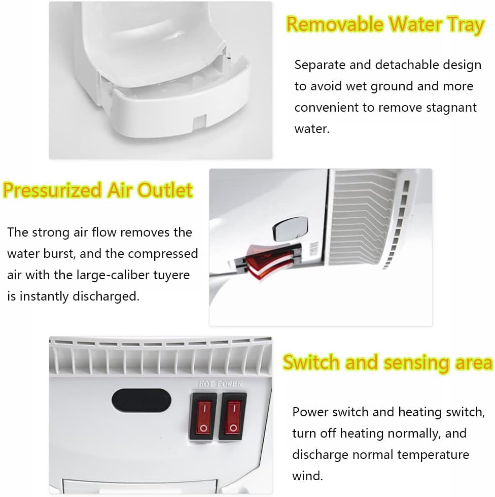 High Efficiency Wall Mounted Hand Dryer 1200W