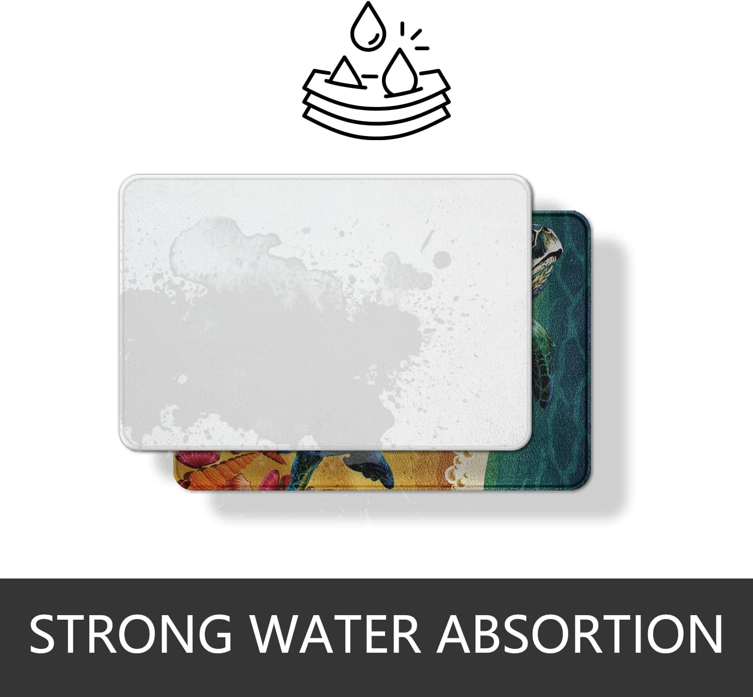 Feelyou Milk Cow Bath Mats for Bathroom