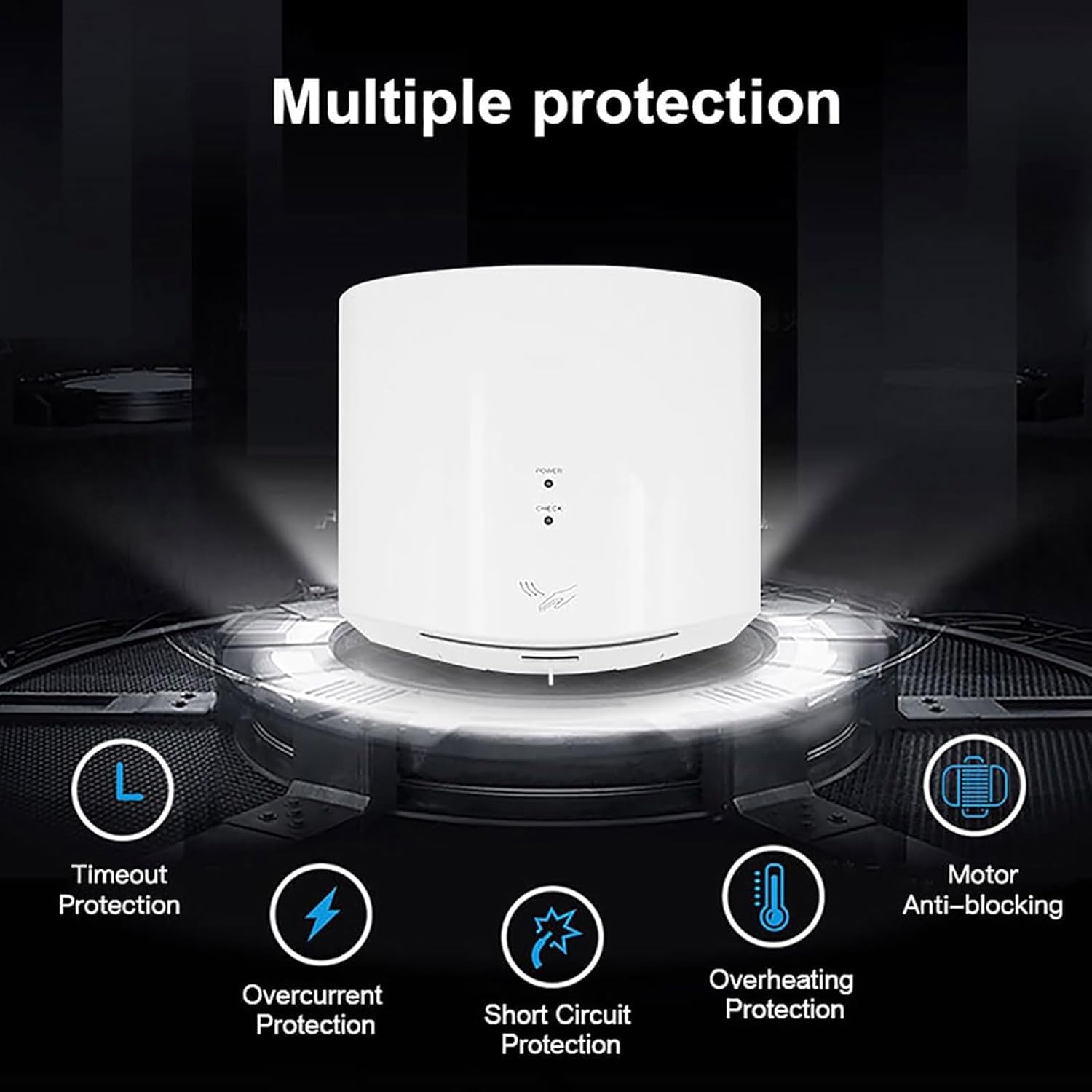 icVantA Automatic Induction Hand Dryer with HotCold Air 1