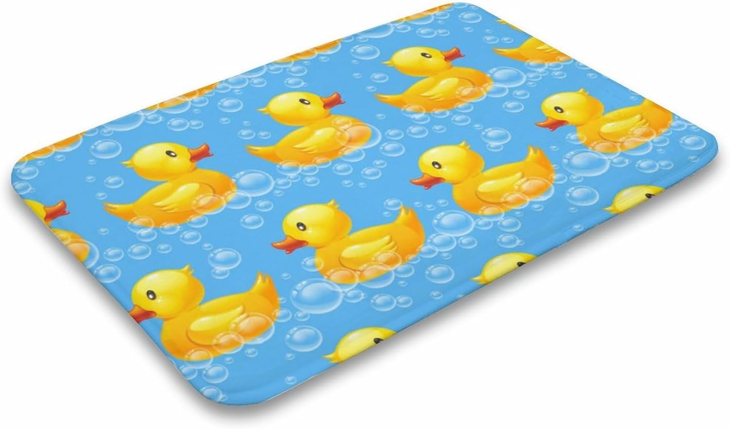 MZERSE Machine Washable Quick Dry Bath Mat for Kids Room