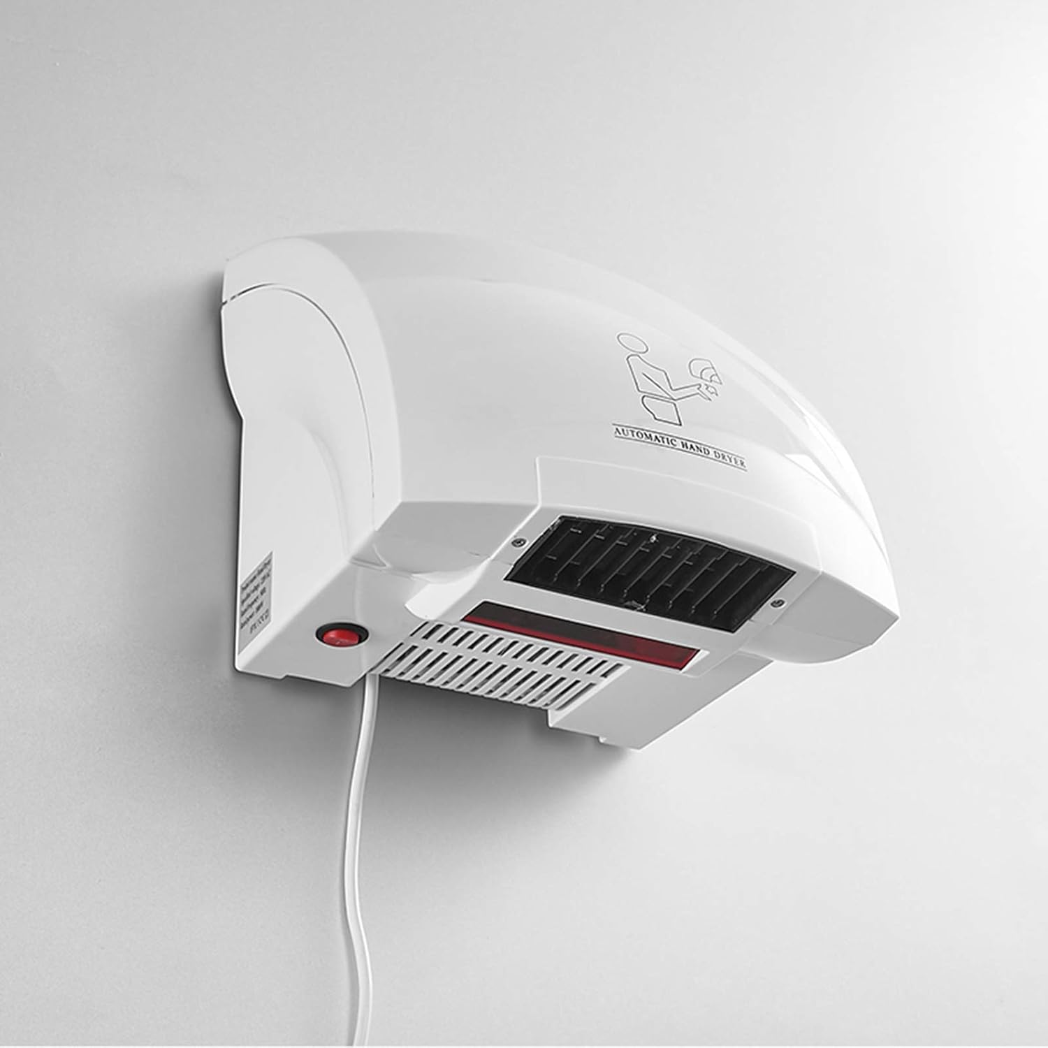 Commercial Touchless Hand Dryer 1800W High Speed Wall Mounted