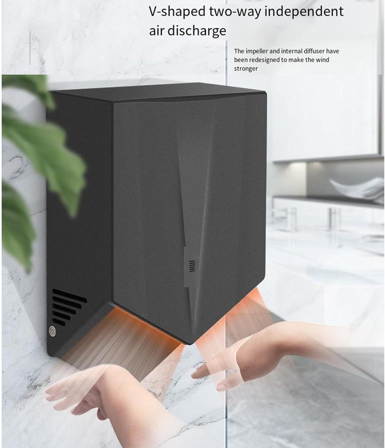 Automatic Hand Dryer with Dual Air Outlet