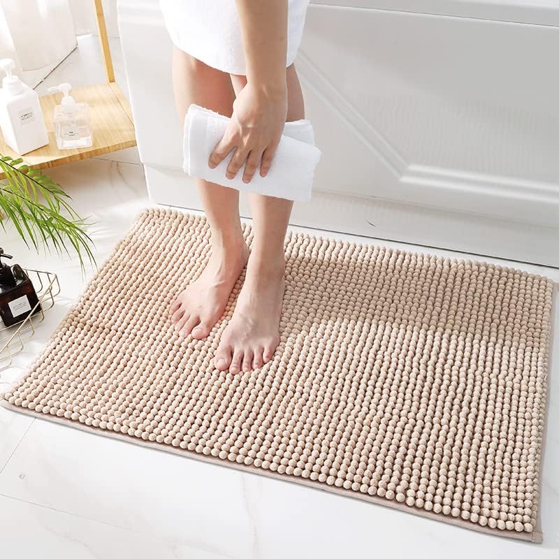 Rosygulls Luxury Chenille Bath Mat 16x24 Non-Slip