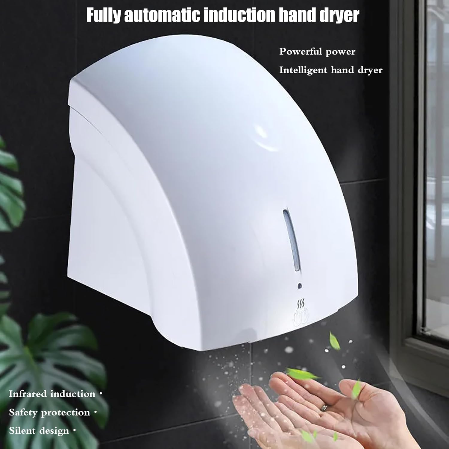 Automatic High-Speed Hand Dryer with Quiet Operation