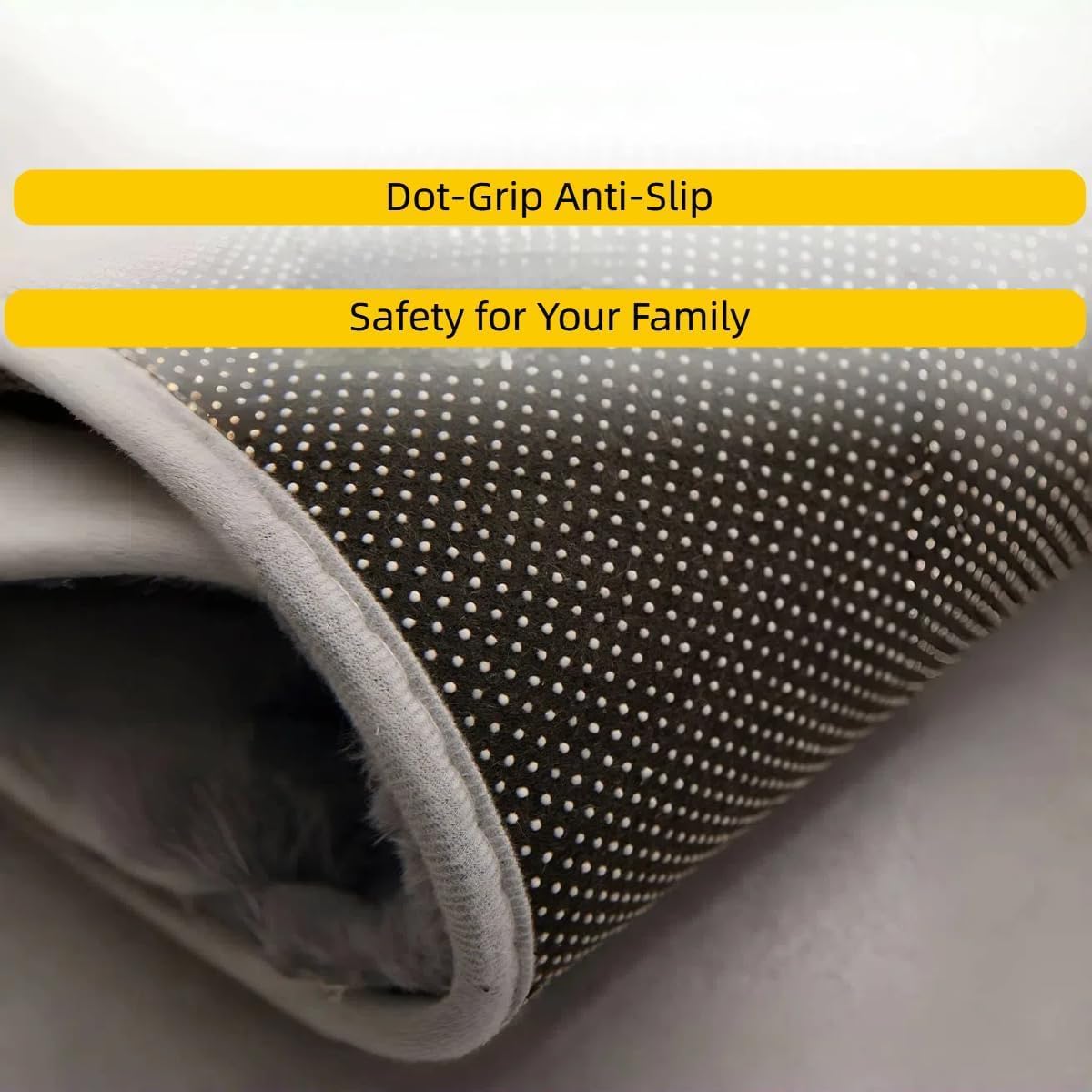 LYMCY Non-Slip Bath Mat 19x31 Inch Dark Grey