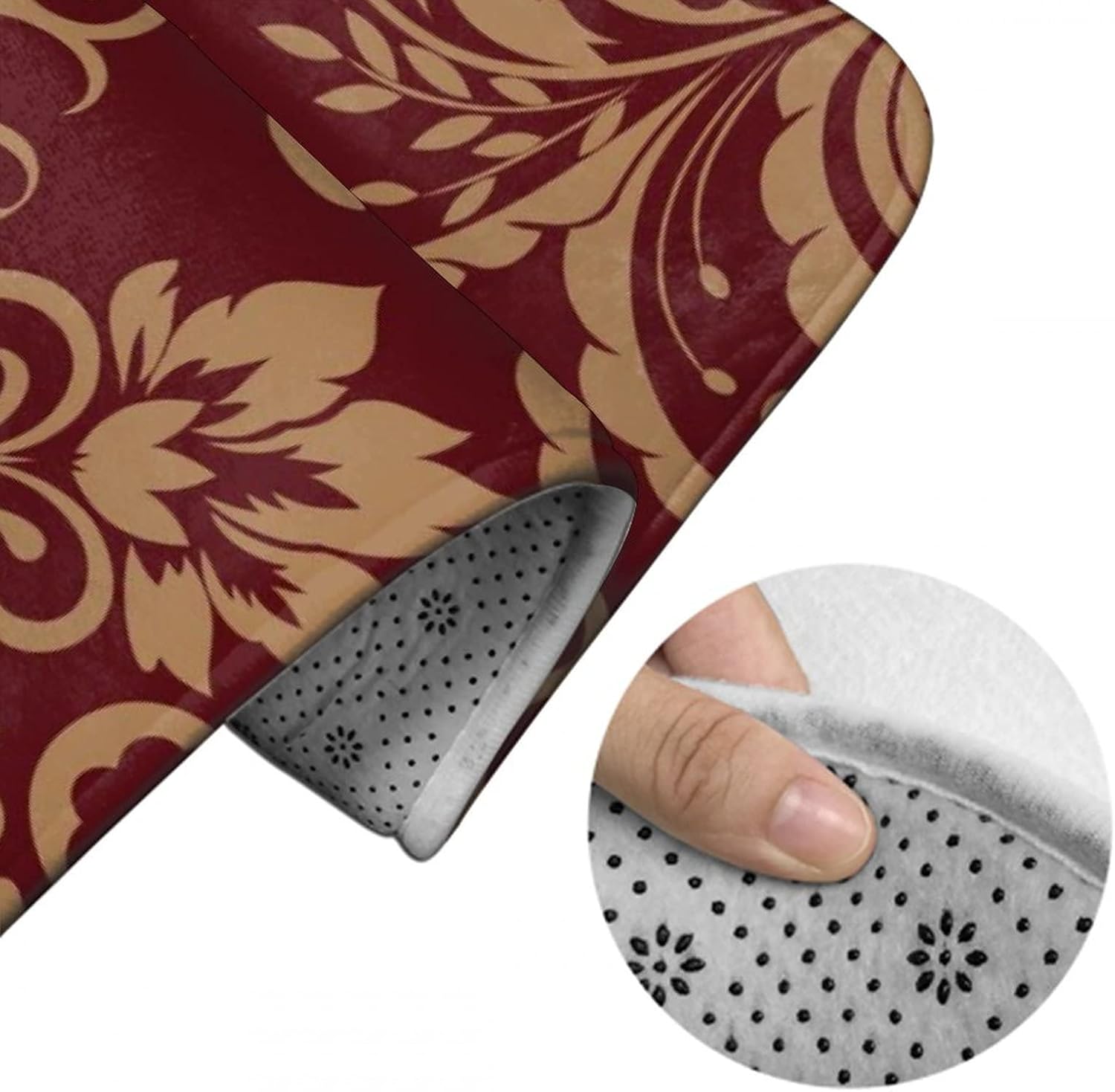 MZERSE Washable Bath Mat with Memory Foam