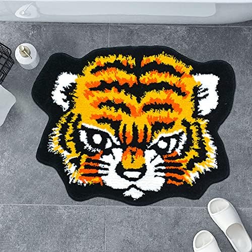 USTIDE 3D Tiger Bath Mat - 18x30 Inch Non-Slip
