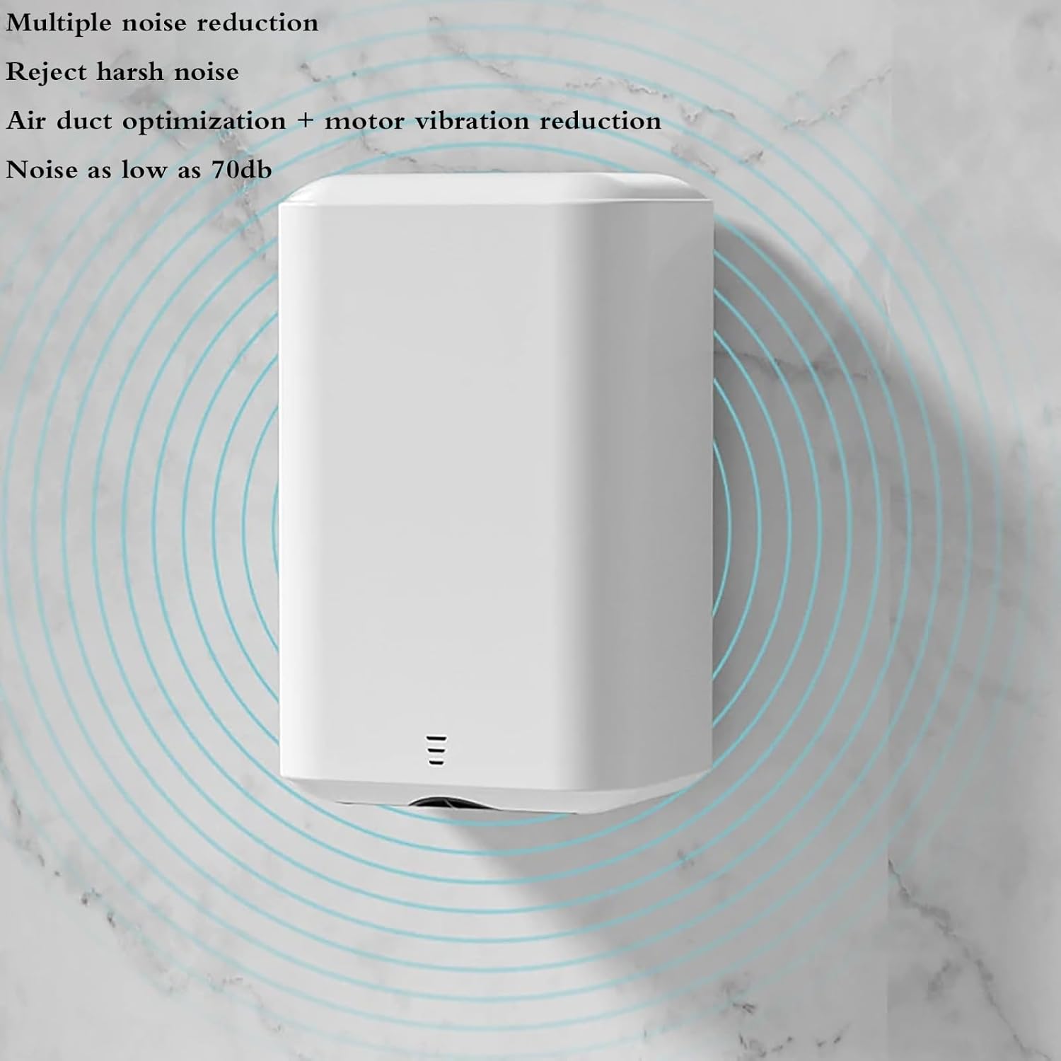 Automatic Touchless Hand Dryer Low Noise Wall Mounted