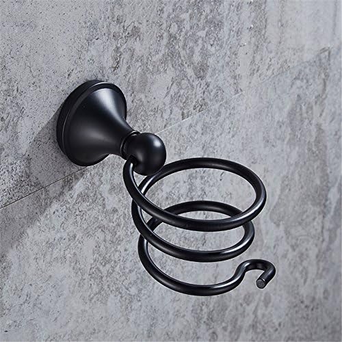 Black Alloy Bathroom Hand Dryer Holder for DIY Installation