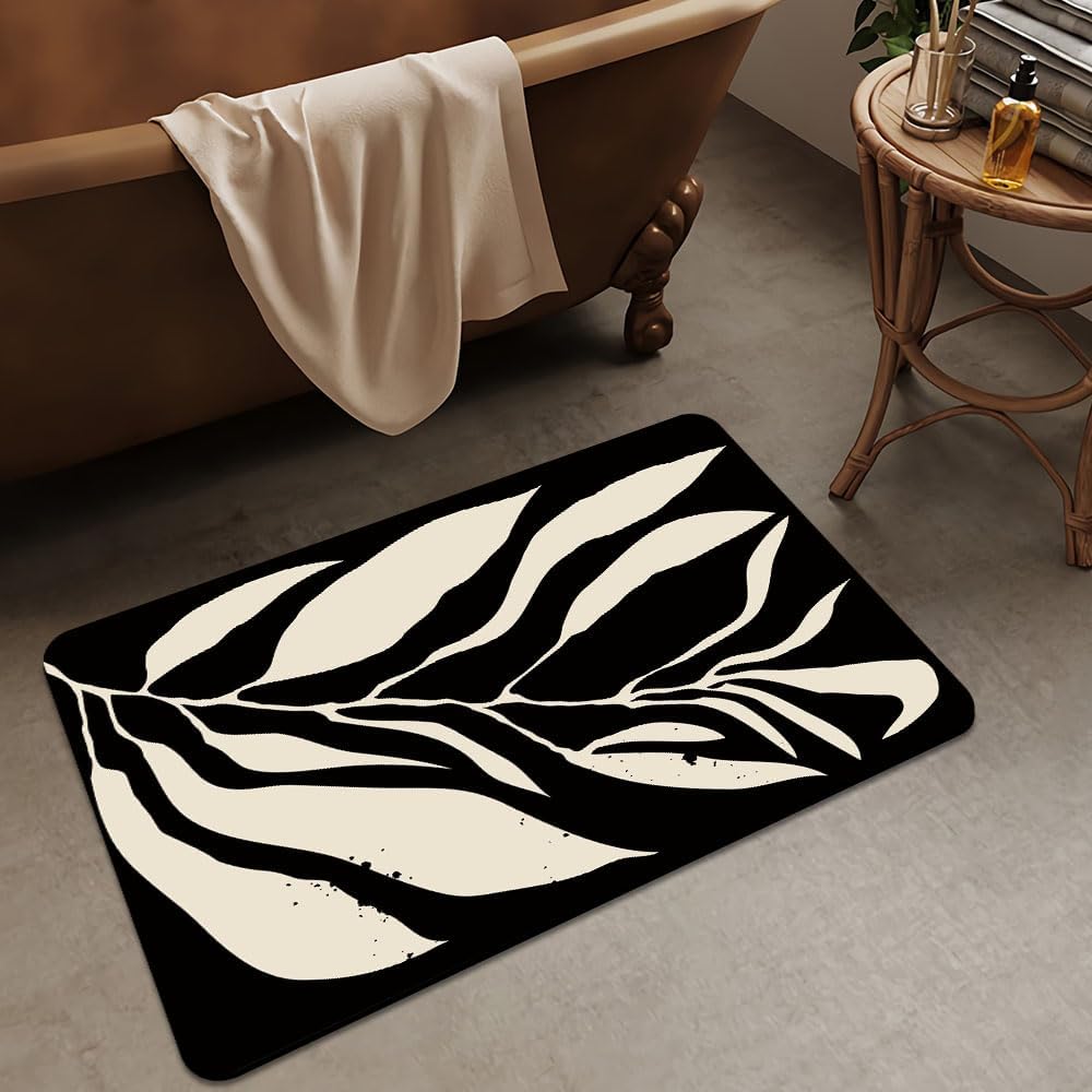 DJSOK Bath Mat Rug - Non-Slip Absorbent 16x24 Inch