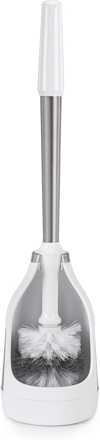 Polder Belle Design Toilet Brush Caddy with Twist-Off Brush Head