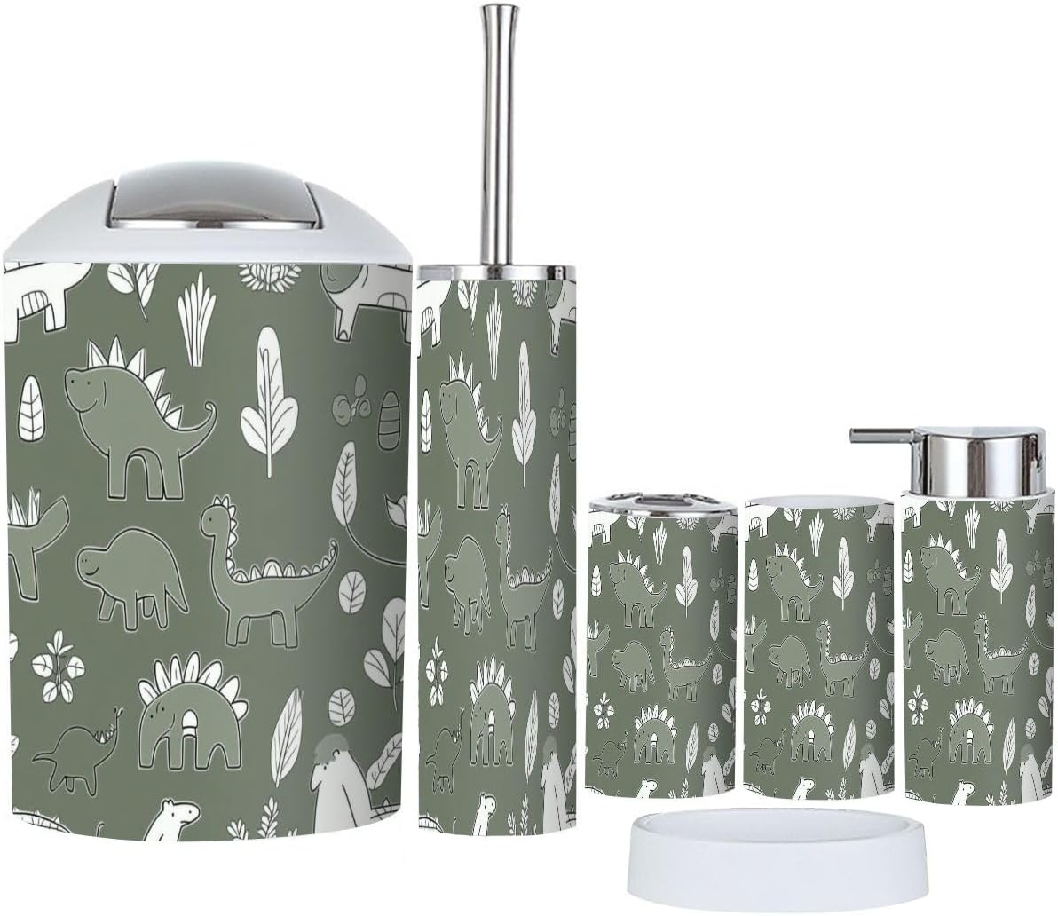 TRANQDEHOM 6-Piece Bathroom Accessory Set 1