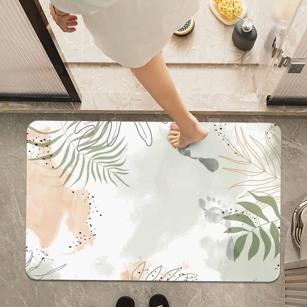 DJSOK Bath Mat Rug - Non-Slip Quick Drying 16x24 Rectangle
