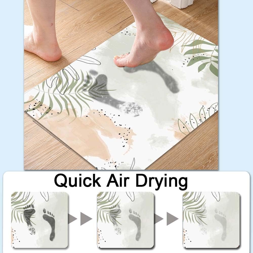 DJSOK Bath Mat Rug - Non-Slip Quick Drying 16x24 Rectangle