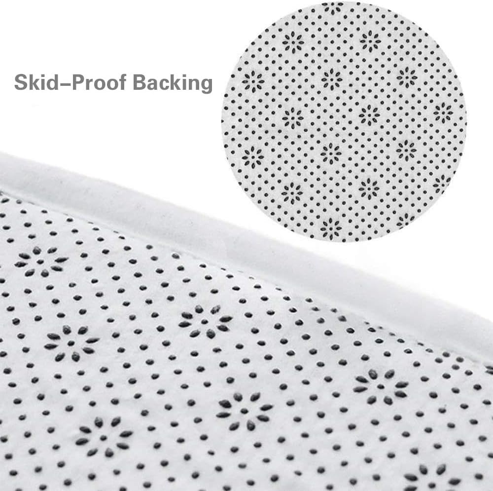 Pink Checkered Bath Mat 16X24in Flannel Non-Slip