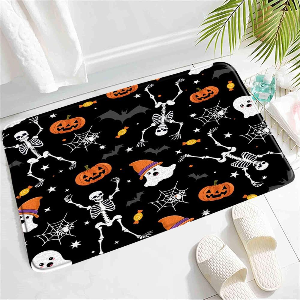 Happy Halloween Bath Mat - Non-Slip Microfiber