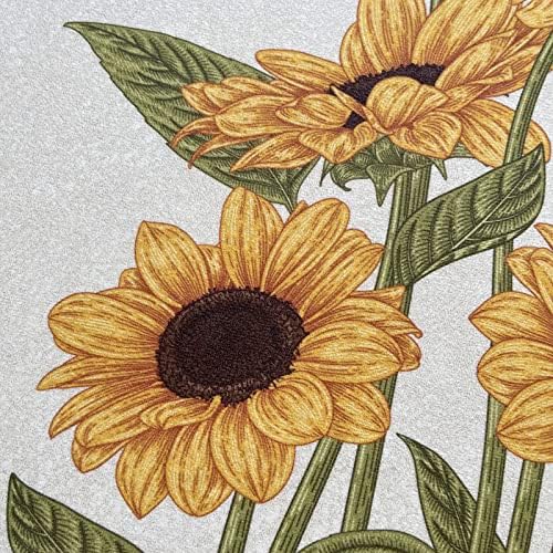 UKELER Sunflower 2-Piece Bath Rug Set