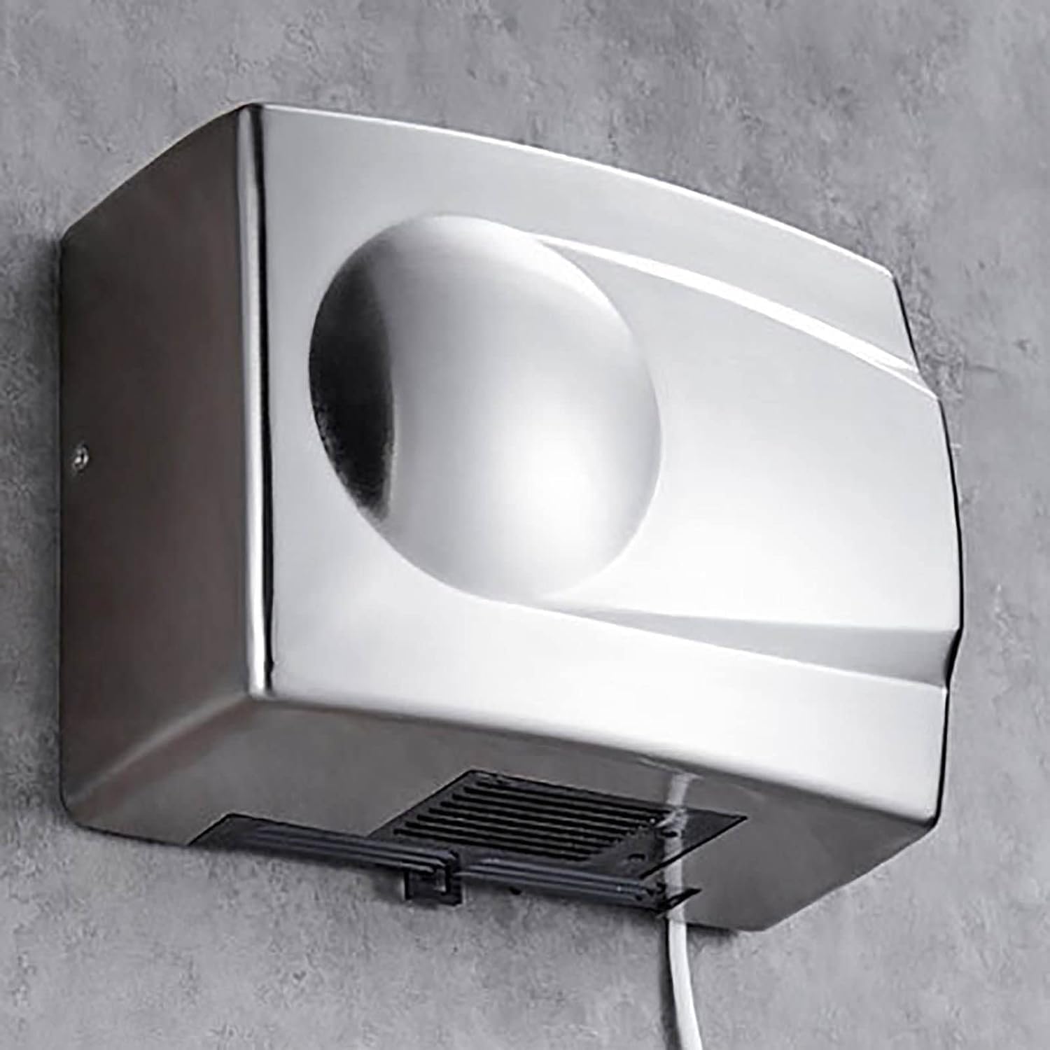 QIANMEI Heavy-Duty Stainless Steel Hand Dryer 1500W Automatic Sensor