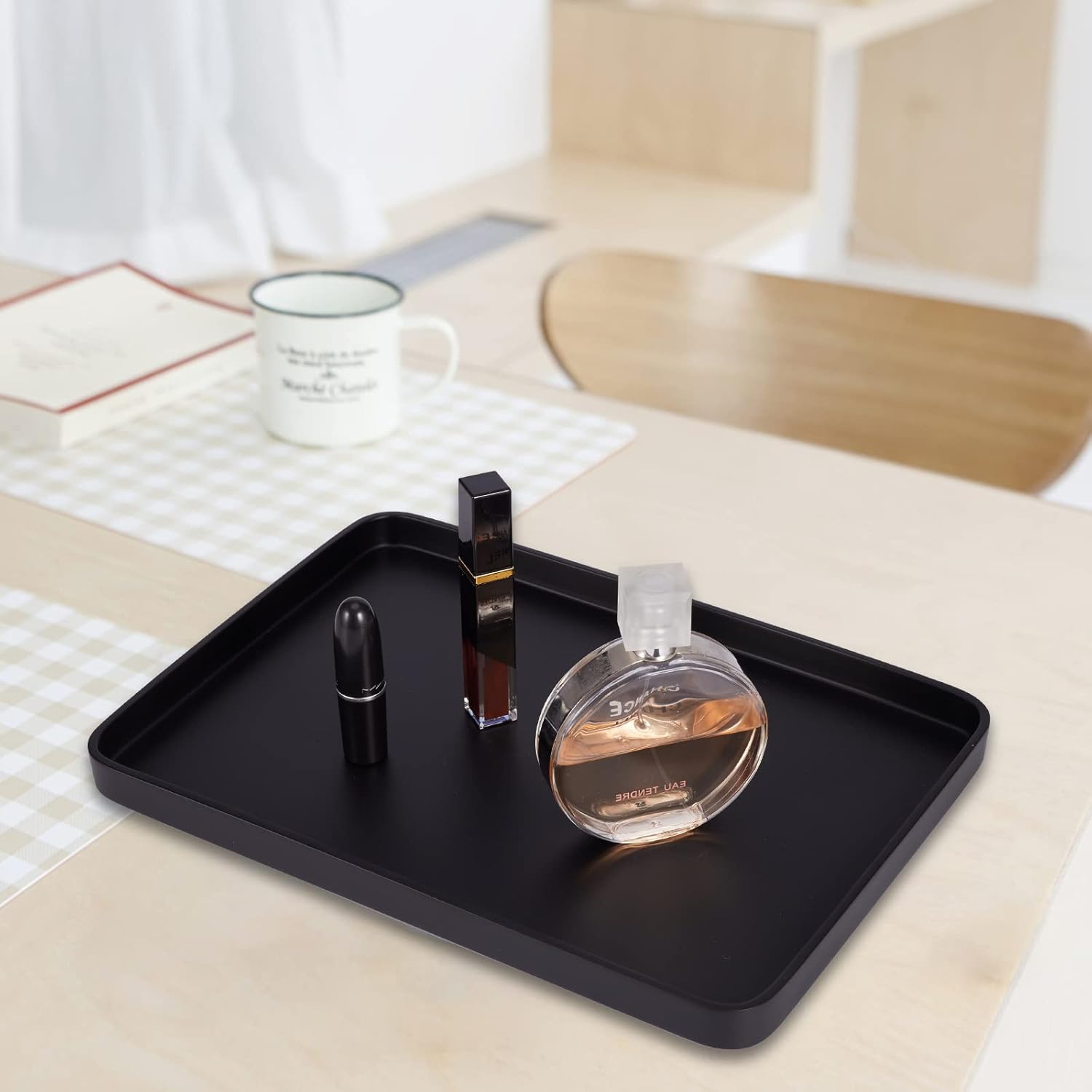 SZYRL Black Resin Bathroom Vanity Tray 1004 x 559 x 098 Inches