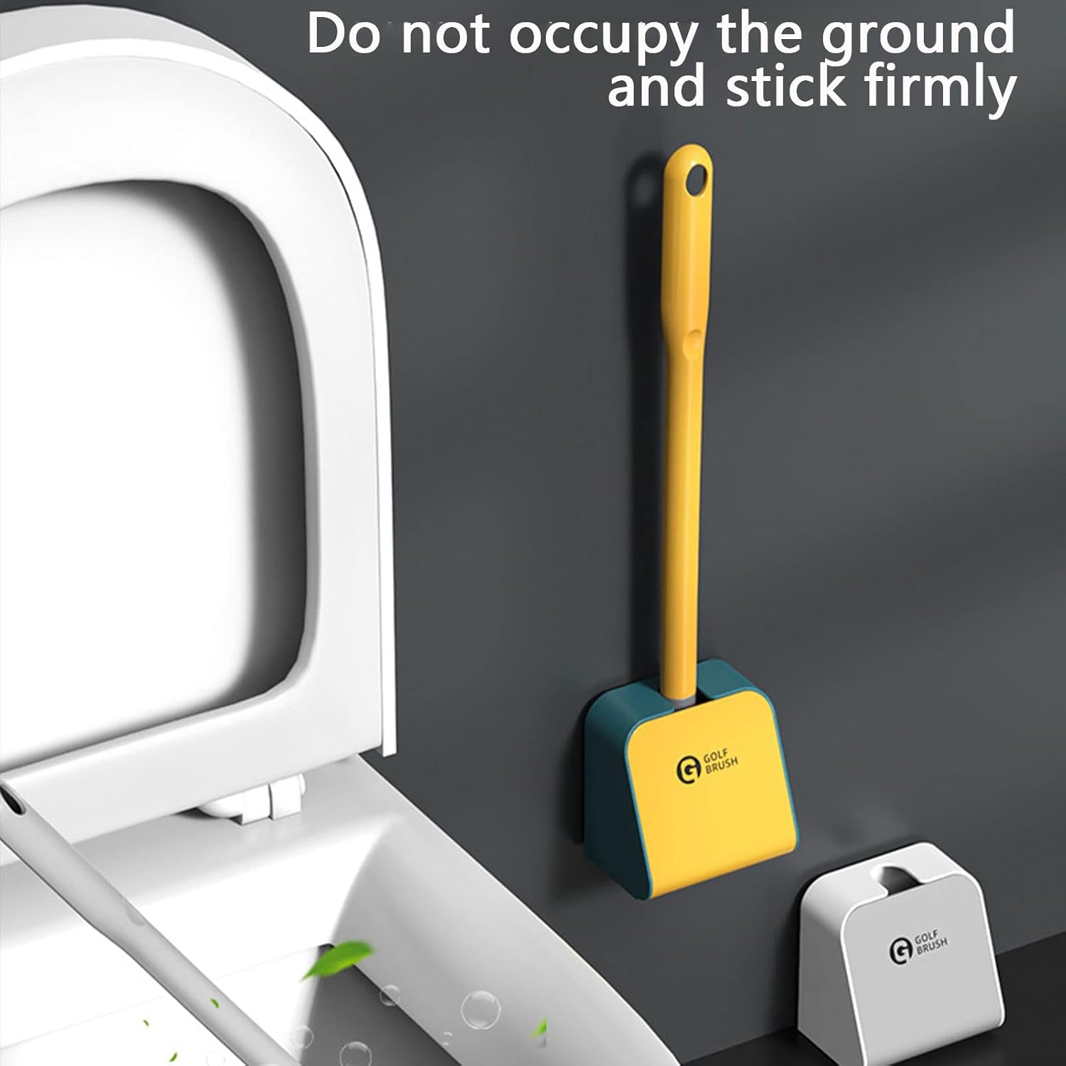 Lovskoo 360 Toilet Brush Set with Non-Slip Holder