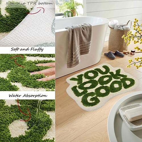 You Look Good Bath Mat - Soft Microfiber Non Slip