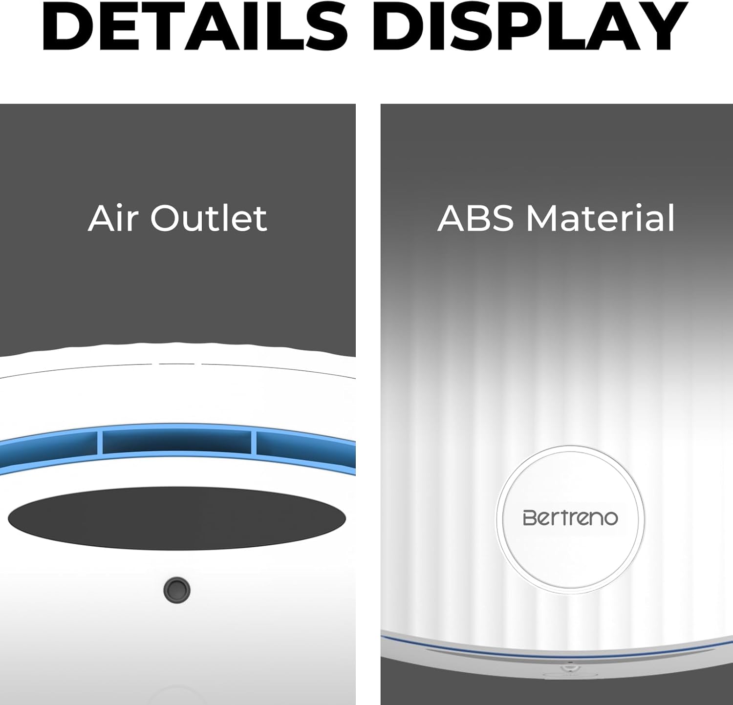 Bertreno Commercial Hand Dryer with LED Light