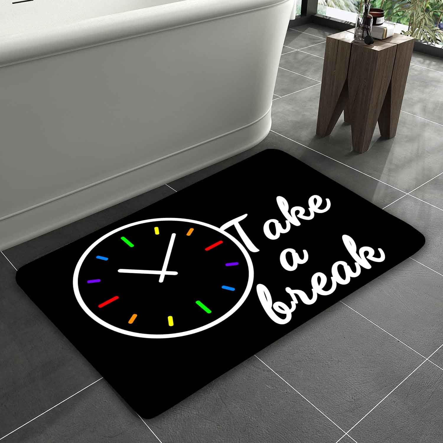 Simsant Thick Memory Foam Bath Rug for Kids