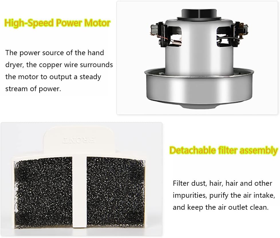 High Efficiency Wall Mounted Hand Dryer 1200W