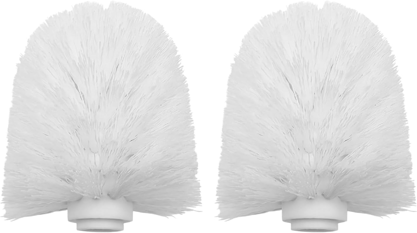 Jeukwud 2pcs Toilet Brush Replacement Head