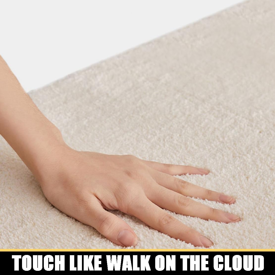 NIOKIT Thick Plush Cashmere Imitation Bath Rug