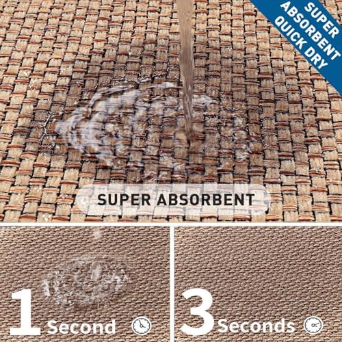 Hoolqxo Non-Slip Quick Dry Bath Mat 157 x 236